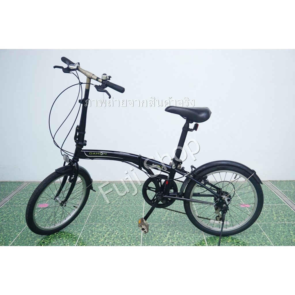 จักรยานพับได้ญี่ปุ่น - ล้อ 20 นิ้ว - มีเกียร์ - Dahon SUV D6 - สีดำ [จักรยานมือสอง]