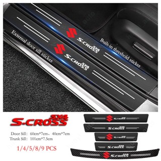 สติกเกอร์หนัง คาร์บอนไฟเบอร์ ป้องกันรอยขีดข่วน สําหรับ Suzuki Sx4 Sx4 S-Cross GY EY RY JY Sx4 Scross