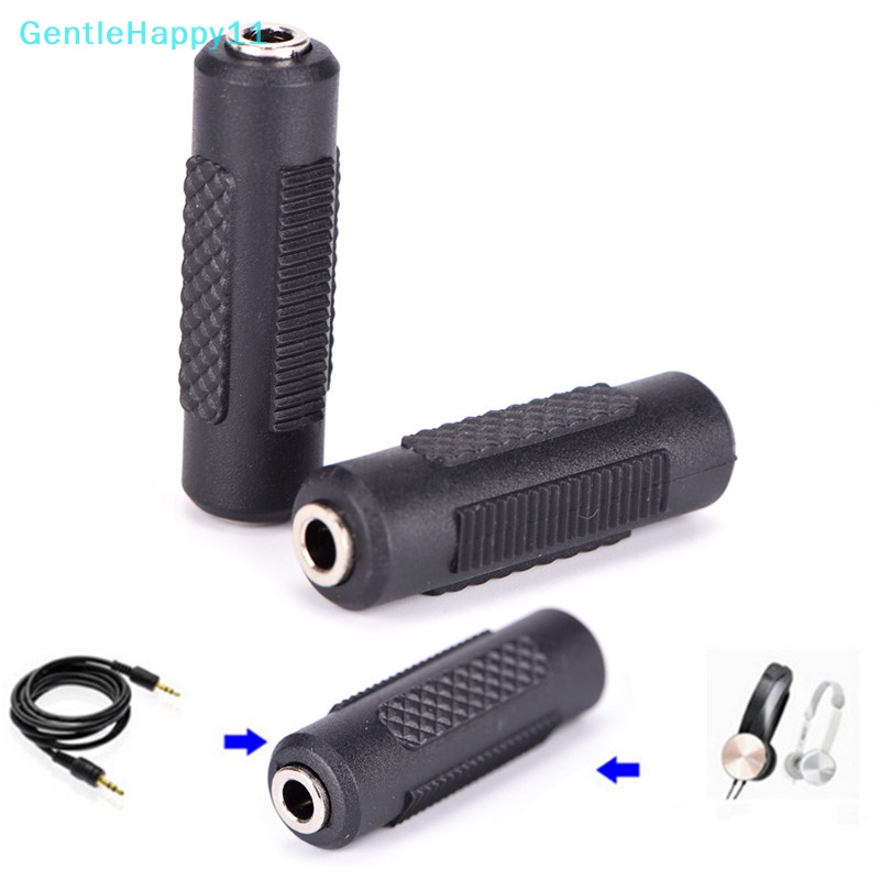 Gentlehappy อะแดปเตอร์เชื่อมต่อเสียงสเตอริโอ aux ตัวเมีย เป็นตัวเมีย 3.5 มม.