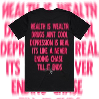 เสื้อยืด ลาย Health Is Wealth สไตล์วินเทจ