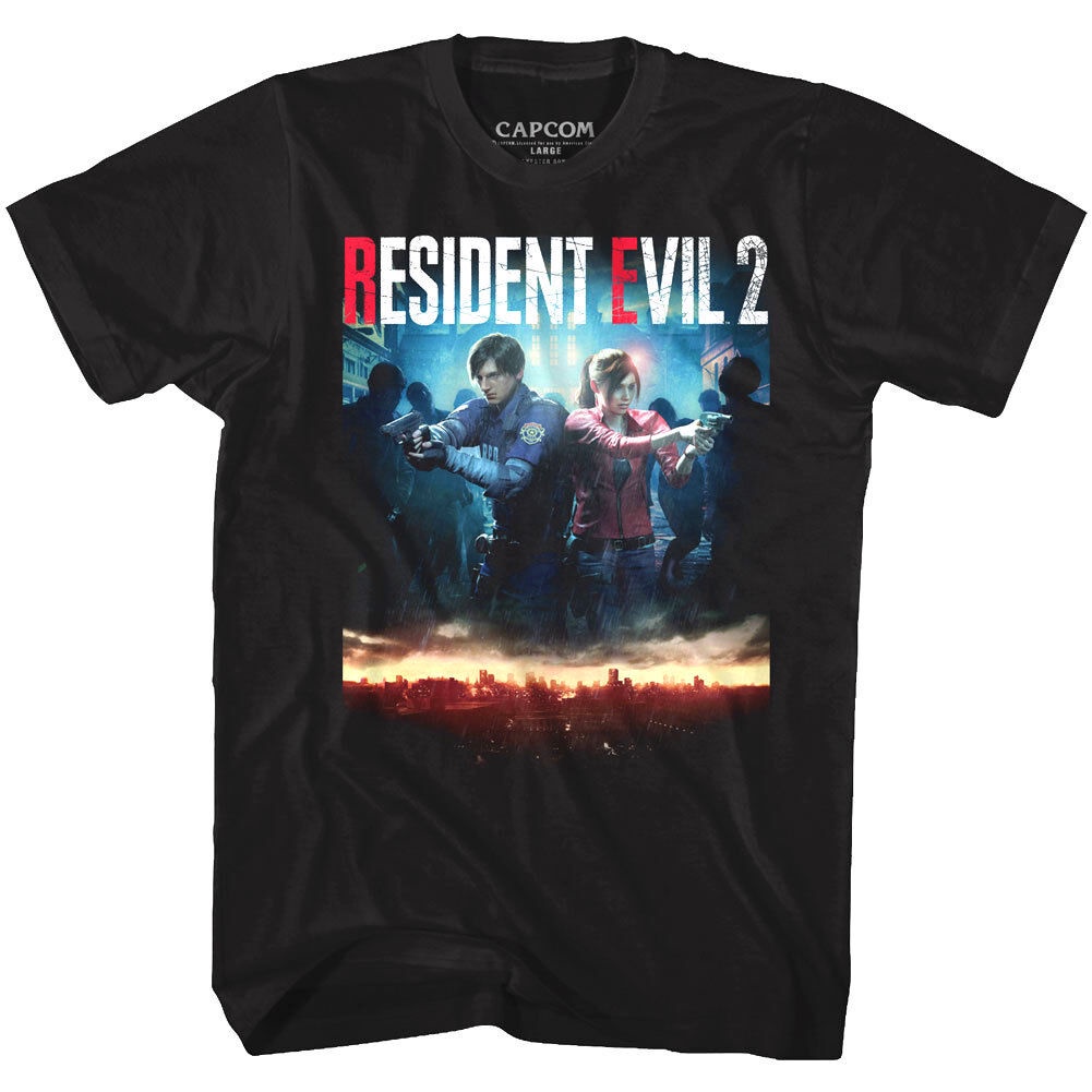 เสื้อยืด oversizeเคสเกม Resident Evil 2 Remake สําหรับผู้ชาย （S-5XL）