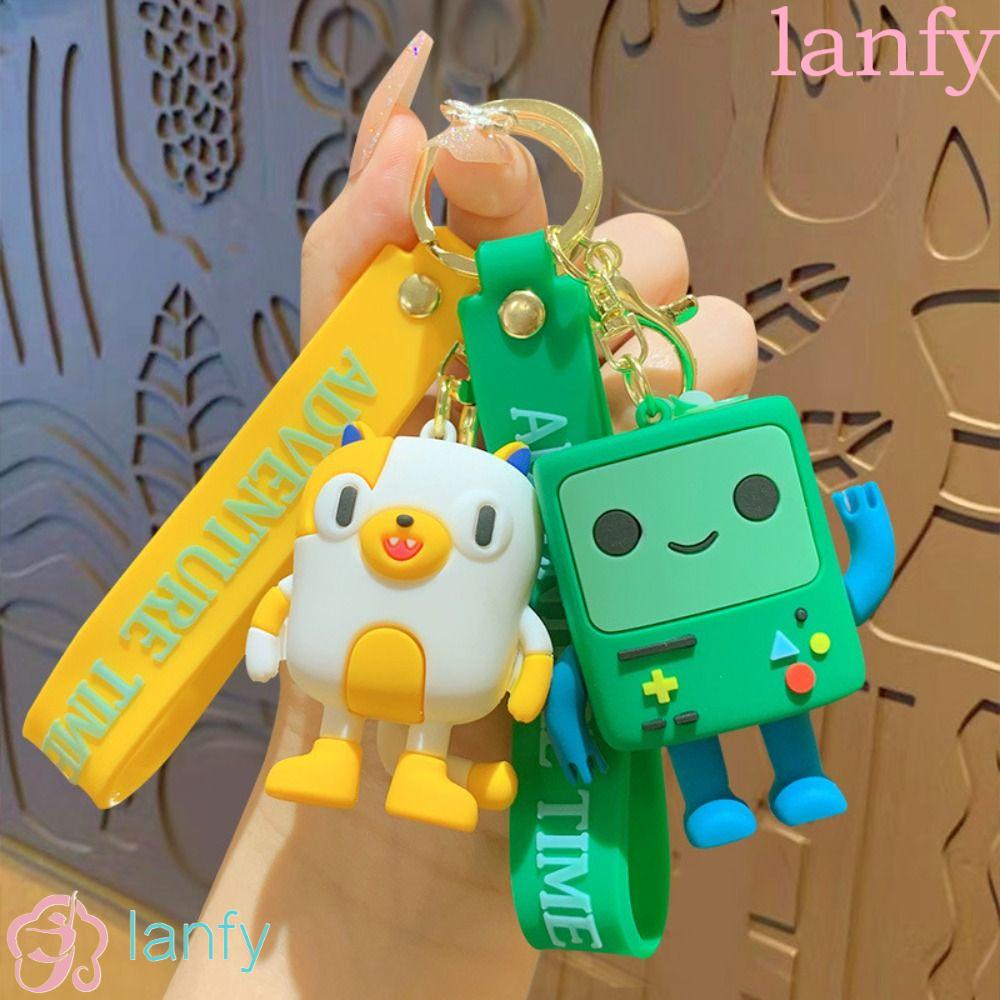 Lanfy พวงกุญแจแฟชั่น โลหะผสม ลายอนิเมะ Kawaii Adventure Time น่ารัก สําหรับห้อยกระเป๋าเป้สะพายหลัง