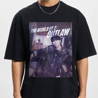 เสื้อยืด ลาย Jongho The World Ep.2 Outlaw สไตล์วินเทจ