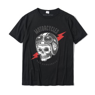 [พร้อมส่ง] เสื้อยืดลําลอง ผ้าฝ้าย แขนสั้น พิมพ์ลายรถจักรยานยนต์ Are Dangerous Riders สไตล์คลาสสิก สําหรับผู้ชาย