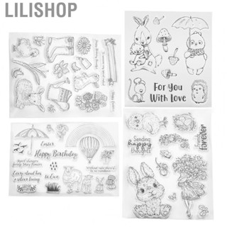 Lilishop DIY Transparent Stamps  Paper Crafts Clear Stamps  for Scrapbooks