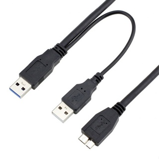 Xiwai สายเคเบิล USB 3.0 A ตัวผู้ เป็น Micro USB 3.0 Y พร้อมพาวเวอร์เสริม สําหรับมือถือ HDD