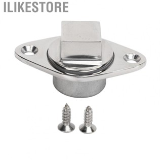 Ilikestore Boat Transom Drain Plug Mirror Polished Fishwell Drain Plug Screw Type Rustproof Stable Connection with O Ring for 1 1/4In