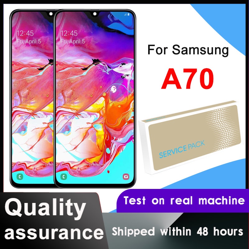 จอแสดงผล LCD OLED/Super AMOLED สําหรับ Samsung Galaxy A70 LCD A705 A705F SM-A705MN จอแสดงผล Touch Screen Digitizer Assembly