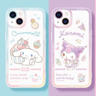 case Samsung Galaxy A24 A14 A33 A73 A34 A54 A74 A70 A22 A32 A01 Note 9 10 Plus 20 S9 S10 S23 S20 FE S21 S22 Ultra 5G เคสโทรศัพท์ ลายการ์ตูนอนิเมะ Cinnamoroll kuromi น่ารัก แบบใส