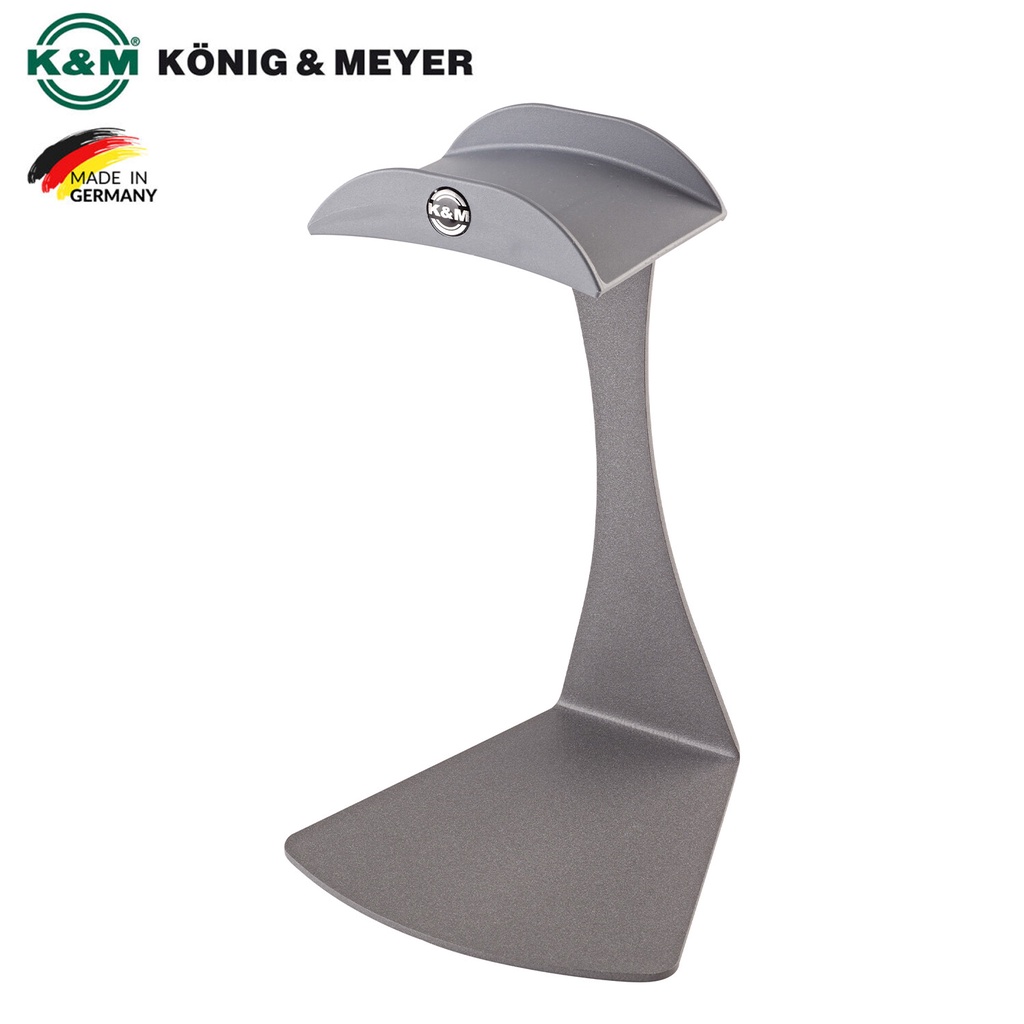 K&M® 16075 Headphone Table Stand ที่วางหูฟัง ที่แขวนหูฟัง (Gray) แบบตั้งโต๊ะ มีแผ่นยางป้องกันเมื่อใช้งาน (Model: 16075-0