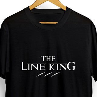 ขายดี เสื้อยืดลําลอง แขนสั้น พิมพ์ลาย THE LINE KING FUNNY PRINTED MENS TECHNO HOUSE สีดํา สําหรับผู้ชาย 2023