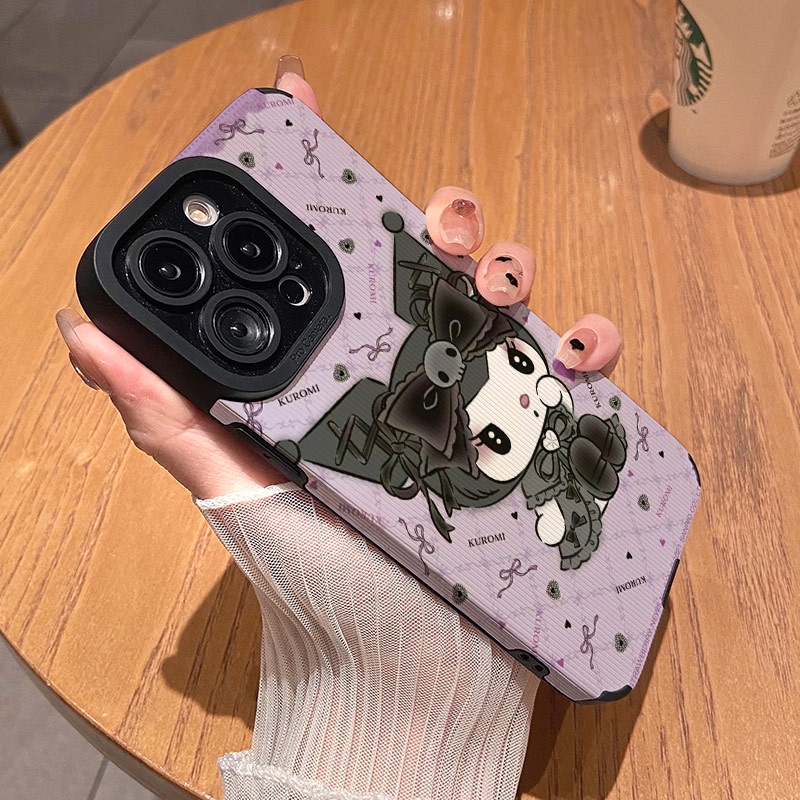 เคส Iphone 11 12 13 14 Pro Max IPX Xr Xs Max 7 8 6s Plus เคสโทรศัพท์ซิลิโคนกันกระแทก Kuromi สุดน่ารัก