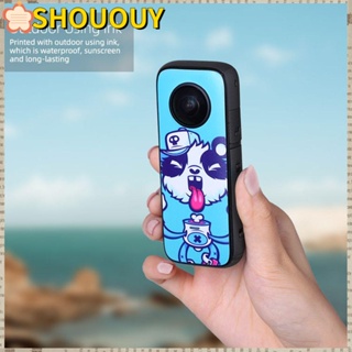 SHOUOUY สติกเกอร์ ลายการ์ตูน กันน้ํา อุปกรณ์เสริม สําหรับ Insta360 ONE X2 2 ชุด