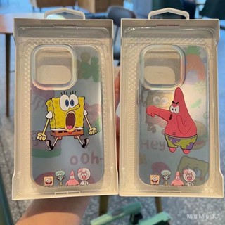 เคสโทรศัพท์มือถือ ลายสพันจ์บ็อบ สแควร์แพนท์น่ารัก สําหรับ iPhone 14 Pro Max 14 plus 13 Pro Max 13 Pro 11 Pro Max11 X XR Xs Max 7 plus 8 plus 12