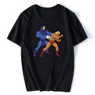 เสื้อยืด พิมพ์ลาย Masters Of The Universe Heman Skeletor Super Hero สําหรับผู้ชาย