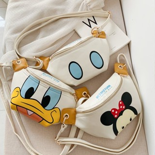 กระเป๋าคาดอก กระเป๋าสะพายไหล่ ลายการ์ตูน Disney Mickey Donald Duck น่ารัก สําหรับเด็ก 2023