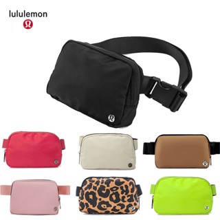 Lulu กระเป๋าเข็มขัดคาดเอว อเนกประสงค์ สําหรับใส่โทรศัพท์มือถือ lululemon อุปกรณ์กลางแจ้ง