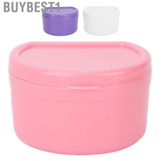 Buybest1 Dental Retainer Box  Mouth Guard Container False Tooth Protection Pacifiers Jewelry Storage for Home Artificial