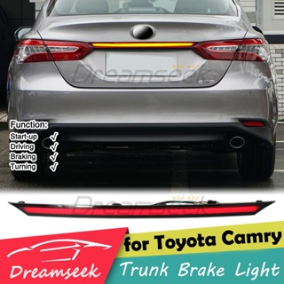 ไฟเบรกท้าย LED พร้อมสัญญาณไฟเลี้ยวไดนามิก สีแดง สําหรับ Toyota Camry XV70 2018 2019 2020 2021 2022 2023