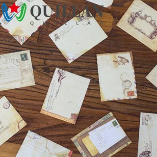 QUILLAN 12 Pcs/lot Kraft Paper Envelope Gift Wallet Envelope Envelope European Style Scrapbooking For Card For Letter School Supplies Stationery Vintage