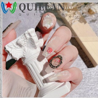 Quillan อุปกรณ์ตกแต่งเล็บเครื่องประดับตกแต่งเล็บแบบ 3D Diy ติดทนนาน