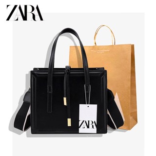 Zara กระเป๋าสะพายไหล่ กระเป๋าถือ ทรงสี่เหลี่ยม ขนาดเล็ก แฟชั่นยุโรป และอเมริกา สําหรับสตรี 2023