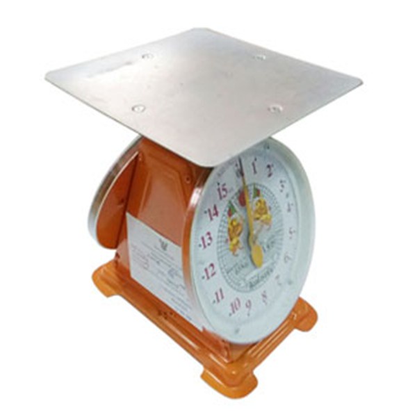 (มีบริการเก็บเงินปลายทาง) ตาชั่ง กิโลชั่งน้ำาหนัก จานแบน ตราสิงห์คู่สมอ เครื่องชั่งน้ำหนัก (ขนาด 15 กิโลกรัม)