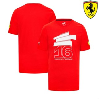 ใหม่ล่าสุด เสื้อกีฬาแขนสั้น ลายทีมแข่ง F1 Scuderia Ferrari F1 เหมาะกับฤดูร้อน สําหรับผู้ชาย และผู้หญิง 2023