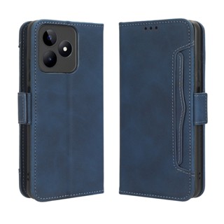 เคสหนัง ฝาพับแม่เหล็ก พร้อมช่องใส่บัตร สําหรับ Realme C53 4G 2023 OPPO Realme C53 C 53 RealmeC53 4G