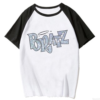 Bratz เสื้อยืด พิมพ์ลายกราฟฟิค สไตล์ญี่ปุ่น สําหรับผู้หญิง y2k