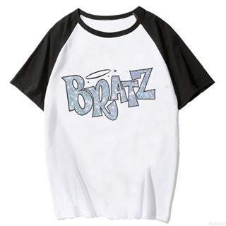 Bratz เสื้อยืด พิมพ์ลายกราฟฟิค สไตล์ญี่ปุ่น สําหรับผู้หญิง y2k