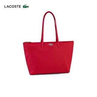 Lacoste กระเป๋าสะพายไหล่ ทรงโท้ท ความจุขนาดใหญ่ เรียบง่าย สําหรับผู้หญิง | Nf3687hz