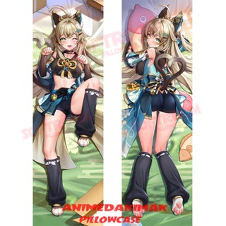 Genshin Impact Kirara Dakimakura ปลอกหมอนอิงโซฟา แบบนิ่ม ลายอนิเมะญี่ปุ่น Otaku ขนาด 50x160 ซม. DK4564