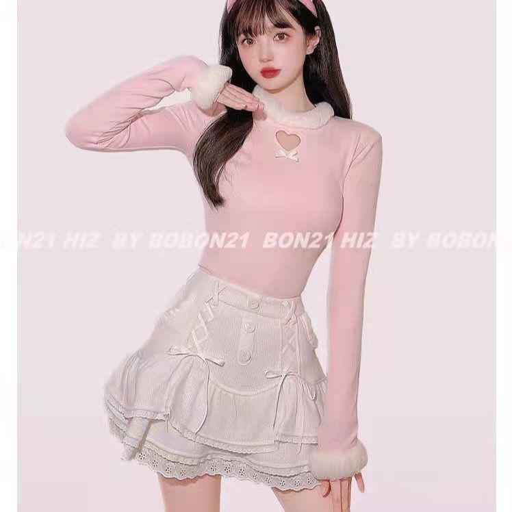 [littlefish] กระโปรงสั้น ผ้าวูลถัก แต่งลูกไม้ ขนนิ่ม ขนาดใหญ่ 2 สี หรูหรา แฟชั่นฤดูร้อน สําหรับเดินทาง 21 - รูปที่ 6