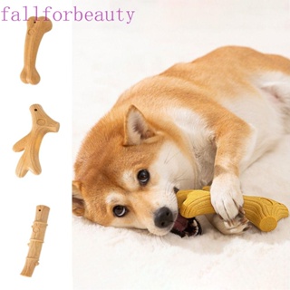 Fallforbeauty ไม้เคี้ยว รูปทรงกระดูก ทนทาน อุปกรณ์เสริม สําหรับทําความสะอาดฟันสัตว์เลี้ยง สุนัข