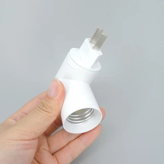 EU US ปลั๊ก E27 สกรูปรับโคมไฟฐาน light power ซ็อกเก็ตแปลงหลอดไฟหมุนผู้ถือเปิด/ปิดอะแดปเตอร์ TH23B2