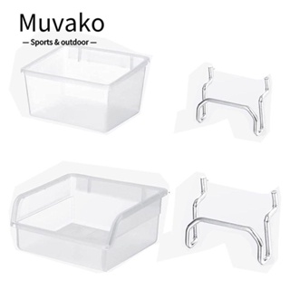 MUVAKO กล่องจัดเก็บอุปกรณ์ Pegboard Bins Cups 1/2 ชิ้น