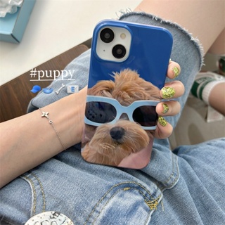 เคสโทรศัพท์มือถือ ซิลิโคน ป้องกัน ลายสุนัข สไตล์เกาหลี สําหรับ Iphone 11 14 13 12 Pro Max Stylish phone case