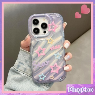 สำหรับ iPhone 11 iPhone Case เลเซอร์สะท้อนแสงเคสใส TPU Soft กันกระแทกถุงลมนิรภัยเคส Simple Pretty Stars เข้ากันได้กับ iPhone 14 13 Pro max 12 Pro Max XR XS 7Plus 8Plus