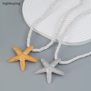 [highbuying] สร้อยคอ จี้รูปปลาดาว สีทอง เครื่องประดับ สําหรับผู้หญิง 2023