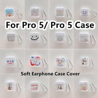 【คุณภาพสูง】เคสหูฟัง แบบนิ่ม ลายการ์ตูน สําหรับ Pro 5 Pro 5 Mini