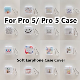 พร้อมส่ง!  สําหรับ Pro 5 เคสการ์ตูน เรียบง่าย สําหรับ Pro 5 Mini เคสหูฟัง นิ่ม