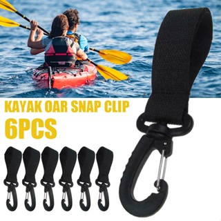 New 6pcs Kayak Paddle Keeper Oar Webbing Strap Holder Snap Clip For Paddleboard