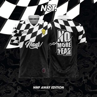 เสื้อกีฬาแขนสั้น ระบายอากาศได้ดี ลาย NMF NO MORE FEAR Away สไตล์เรโทร