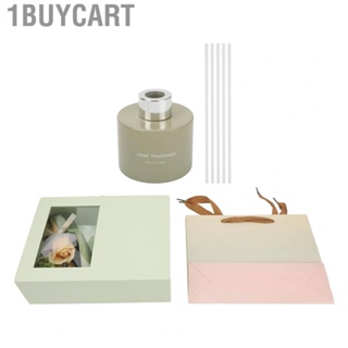 1buycart Home Fragrance  Reed Diffuser Set Transparent Box Lasting Flower Exquisite  for Bathroom