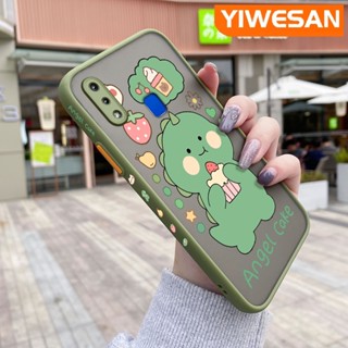 สําหรับ VIVO Y91 Y91i Y95 เคสการ์ตูนไดโนเสาร์น้อยน่ารัก ดีไซน์ใหม่ บาง ฝ้า เคสโทรศัพท์แข็ง ขอบซิลิโคน เคสกันกระแทก