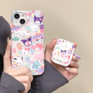 SANRIO 【1 ชุด】เคสโทรศัพท์มือถือ ลายซานริโอ้ เมโลดี้ คุโรมิ สําหรับ iPhone 14 Pro Max 12 13 Pro Max 12Pro 13 14 AirPods 1 2 Pro Pro2 AirPods 3 2021