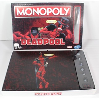 Hasbro Monopoly Game Marvel Deadpool Edition อะไหล่กล่องเปิดใหม่ ไม่ได้ใช้แล้ว