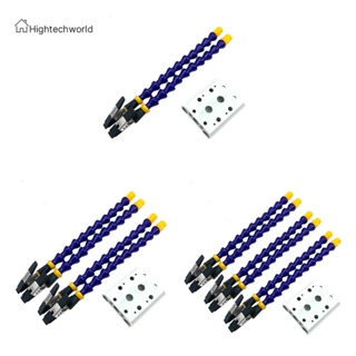 [Hightechworld.th] แคลมป์หนีบโต๊ะบัดกรี พร้อมที่วางหัวแร้ง PCB 3 แขน ยืดหยุ่น 1 2 3 ชิ้น