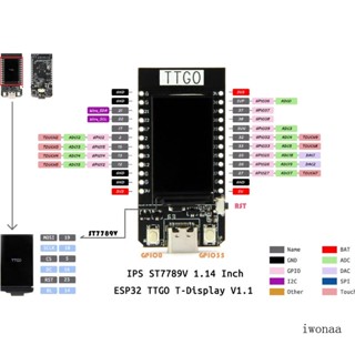 Iwo LILYGO® บอร์ดทดลอง สําหรับ TTGO T-Display ESP32 WiFi บลูทูธ